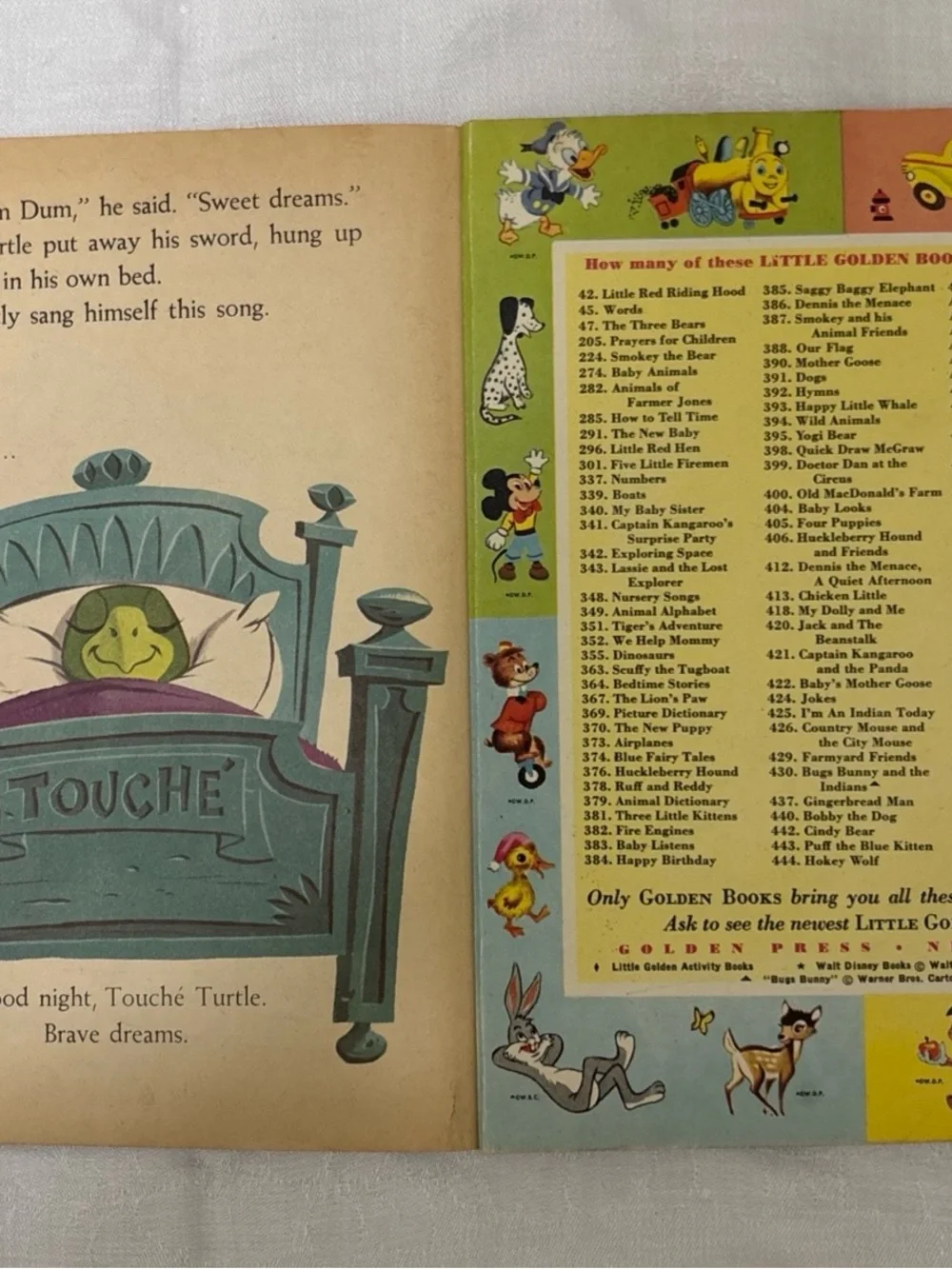 VTG 1961,62,64 bundle 3 HANNA BARBERA Little Golden Book Yogi Bear Touche PeterP